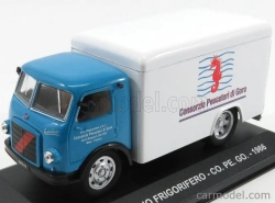 Edicola Om fiat Leoncino Truck Frigorifero Consorzio Pescatori Di Goro 1966 1:43 Light Blue White