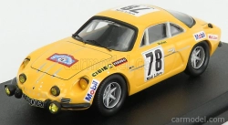 Trofeu Renault A110 Alpine N 78 Rally Criterium Des Cevennes 1969 B.wollek - M.grandrive 1:43 Žlutá