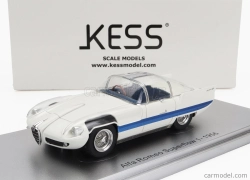 Kess-model Alfa romeo 6c 3000 Superflow I Pininfarina 1956 1:43 White Blue