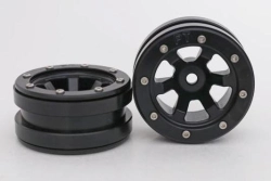 Kovové Beadlock CNC disky 1,9 PT Claw Black/Black, 2 ks