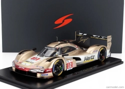 Spark-model Porsche 963 9rd 4.6l Turbo V8 Team Hertz Jota N 12 24h Le Mans 2024 Will Stevens - Norman Nato - Callum Ilott 1:18 Bílé Zlato