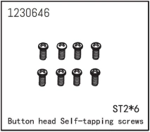 1230646 - Button Head Screws - Selftapping M2*6 (8)