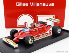Brumm Ferrari F1  312t4 N 12 Winner Usa Ovest Gp 1979 Gilles Villeneuve - With Driver Figure 1:43 Red