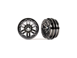 Traxxas disk 1.0" twin-spoke čierny chróm (2)