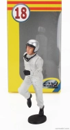 Le mans miniatures Figures Tim Pilota Automobilistico - 24h Le Mans Start Pilot Driver 1960 - 1970 1:18 Bílá