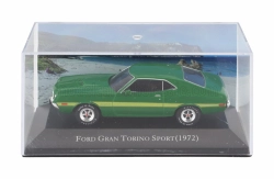 Edicola Ford USA Gran Torino Sport Coupe 1972 - Con Vetrina - With Showcase 1:43 Green Yellow