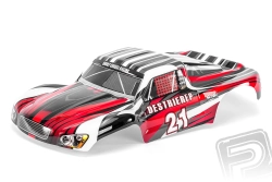 Karoséria lakovaná Himoto SC 1:10 (červeno-čierna)