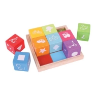 Bigjigs Baby Drevené bloky s obrázkami