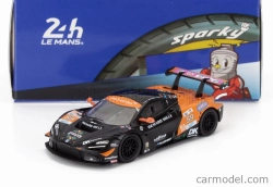 Spark-model Mclaren 720s Gt3 Evo M840t 4.0l V8 Turbo Team United Autosports N 59 24h Le Mans 2024 Nicolas Costa - James Cotingham - Gregoire Saucy 1:64 Černá Oranžová