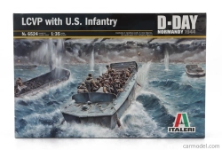 Italeri Loď Lcvp vyloďovací čln s americkou pechotou vojenský deň D Normandia 1944 1:35 /