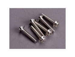 Traxxas šroub křížový M3x15mm hlava s límcem zink. (6)