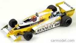 Spark-model Renault F1 Rs11 N 15 Winner France Gp 1979 J.p.jabouille - Con Vetrina - With Showcase - Special Box 1:18 Žlutá Bílá