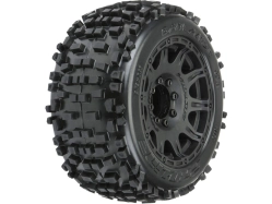 Kolesá Pro-Line 3,8", pneumatiky Badlands, čierny disk Raid H17 (2)
