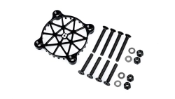 Hliníková ochranná mriežka V2 pre 40 mm ventilátor vrátane montážneho materiálu