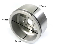 Kovové Beadlock CNC disky Absima Metsafil 1.9 Gear Silver/Silver, 2 ks