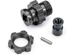 Traxxas náboj kola krátký 17mm s drážkami šedý