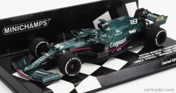 Minichamps Aston martin F1 Amr21 Mercedes M12 Eq Power+ Team Cognizant Formula One N 18 Monaco Gp 2021 Lance Stroll 1:43 Green