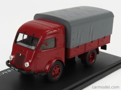 Edicola Renault Truck Telonato 2 Tonnes Plateau A Didelles Bache 1947 1:43 Červená sivá