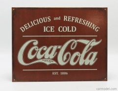 Edicola Príslušenstvo Kovový tanier - Coca-cola Delicious And Refreshing Ice Cold Est 1886 1:1 Red