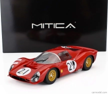 Mitica-r Ferrari 330 P3 4.0l V12 Coupe Ch.0848 Team Ferrari Sefac N 21 24h Le Mans 1966 Lorenzo Bandini - Jean Guichet 1:18 Červená