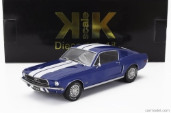 Kk-scale Ford usa Mustang Gt Fastback Coupe 1968 1:18 Blue White