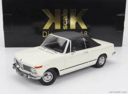 BMW 1600-2 Cabriolet 1968 v mierke kk - s odnímateľnou mäkkou strechou 1:18 biela