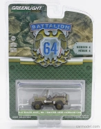 Greenlight Jeep Willys British Army Command Car 1942 1:64 Vojenská Zelená
