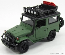 Motor-max Toyota Fj40 Land Cruiser Hard-top Closed Off Road Version 1980 1:24 Matne zelená čierna