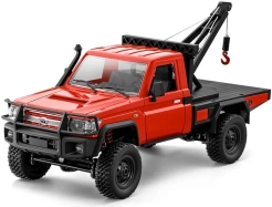 RC auto Land Cruiser Toyota s navijakom, červené