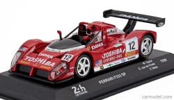 Edicola Ferrari F333 Sp F130e 4.0l V12 Team Doyle Risi Racing N 12 Winner Lmp1 Class 24h Le Mans 1998 Wayne Taylor - Fermin Velez - Eric Van De Poele - Without Display Box 1:43 Červená Bílá