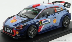 Edicola Hyundai I20 Wrc N 6 Rally Tour De Corse 2017 Dani Sordo - Carlos Del Bario 1:24 2 Tones Blue Red
