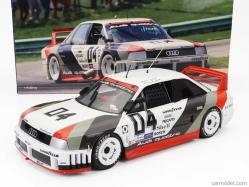 Werk83 Audi 90 Quattro Team Audi Sport N 4 Miller High Life 500km Imsa 1989 Walter Rohrl - Hans Joachim Stuck 1:18 Bílá Šedá Červená