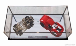 Cmc Ferrari 250lm Car Body + Rolling Chassis 1963 - Con Vetrina - With Showcase 1:18 Red