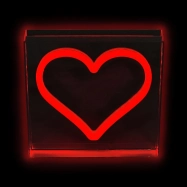 2Kids Toys LED NEON LIGHT lampička Srdce červené