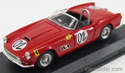 Art-model Ferrari 250 Spider California N 2 Winner 2h Relay Marlboro Cup - Chassis #1085 1961 A.wylie 1:43 Red
