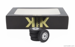 Kk-scale Accessories Set 4x Wheels And Rims For Volkswagen Scirocco Mki Gti 1976 1:18 Černý Chrom