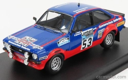 Trofeu Ford england Escort Mkii N 53 20th Rally Rac 1977 M.wilson - T.harryman 1:43 Modrá Červená