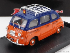 Brumm Fiat 600 Multipla Automobil Club Modena 1956 1:43 oranžová modrá