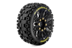 B-UPHILL SOFT 1/8, 0 a 1/2 offset 17 mm odnímateľný šesťhran, čierne disky, 2 ks