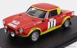 Trofeu Fiat 124 Abarth N 11 Rally Tap 1974 S.barbasio - P.sodano 1:43 Červená Žlutá