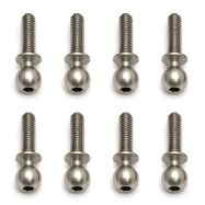 Kulové čepy, střibrné, 10mm, 10ks.