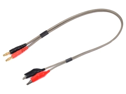 Nabíjací kábel Pro – krokosvorky 14 AWG 40 cm