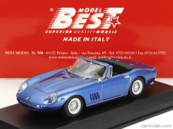 Best-model Ferrari 275 Gtb/4s S/n.10453 Nart Spider Open 1967 - Personal Car Steve Mcqueen 1:43 Blue Met
