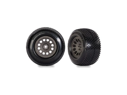 Kolesá Traxxas 2.1/2.6", hranatý sivý disk, pneumatiky Response Pro (2)