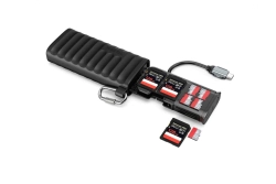 TELESIN 2in1 Card Reader & Storage Case