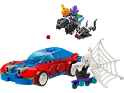 LEGO Marvel - Spider-Manovo pretekárske auto a Venom Green Goblin