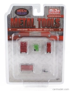 Americká dioráma Sada príslušenstva Officina Garage Tool 1:64 Červená zelená