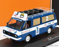 Ixo-models RAF 2203 Minibus Team Rally Lada Service Assistance 1984 1:43 Modrá biela