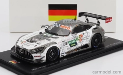 Iskrový model Mercedes Benz Amg Gt3 Evo Team Mucke Motorsport N 18 Dtm Sezóna 2022 Maximilian Buhk 1:43 Bielo-sivá