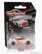 Majorette Nissan Skyline Gt-r (r35) Coupe 2009 1:64 Bílá Oranžová